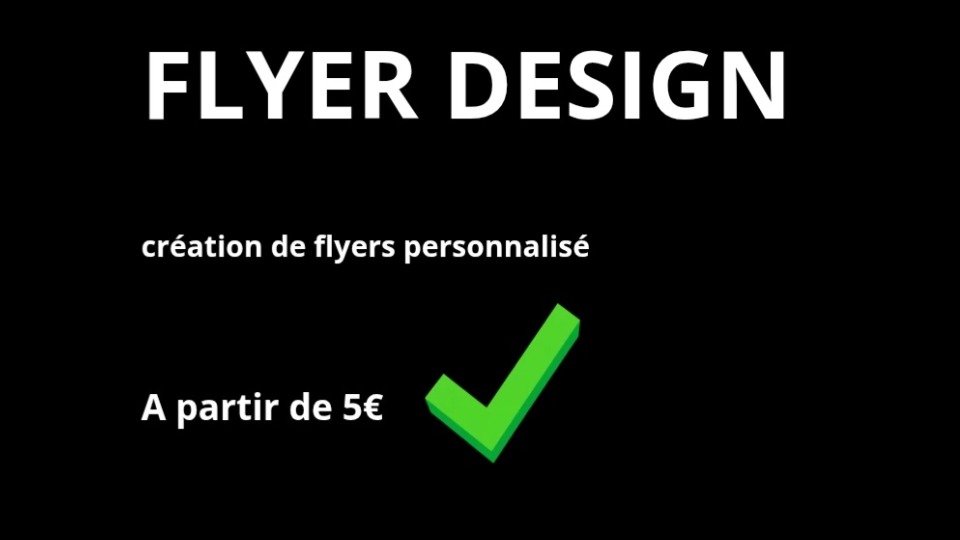 Création de flyers personnalisés